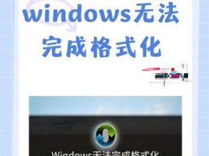 win cd无法格式化,windows无法完成格式化u盘怎么办